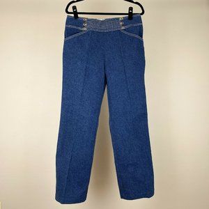NEW St John Collection Embroidered Denim Jeans 14